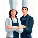 プロフェッショナルなシェフチームのアイコン